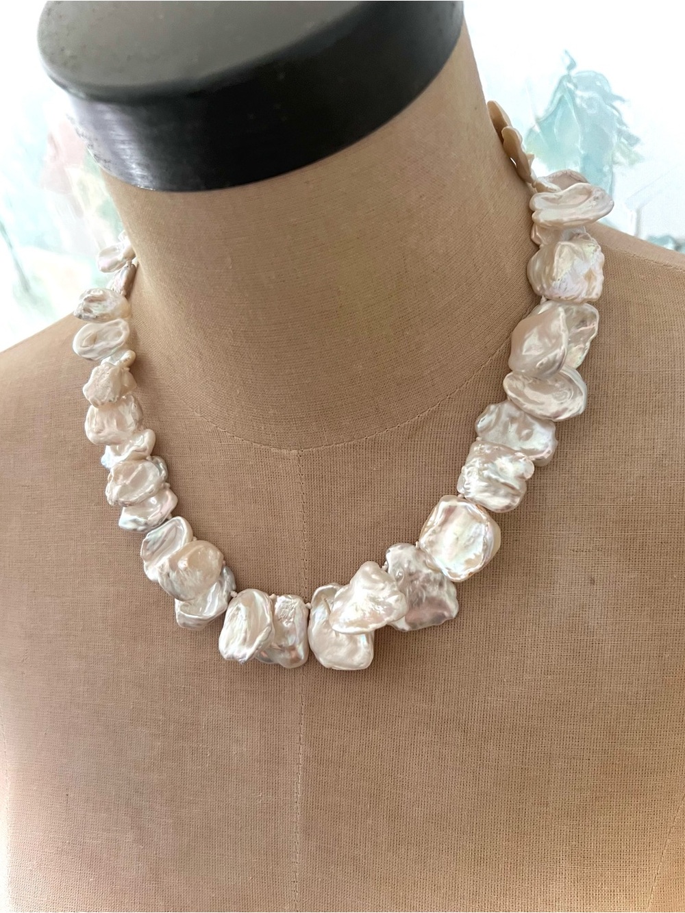 New PEARL Petal Necklace